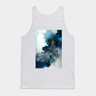 Blue Solution - Abstract Alcohol Ink Art Tank Top